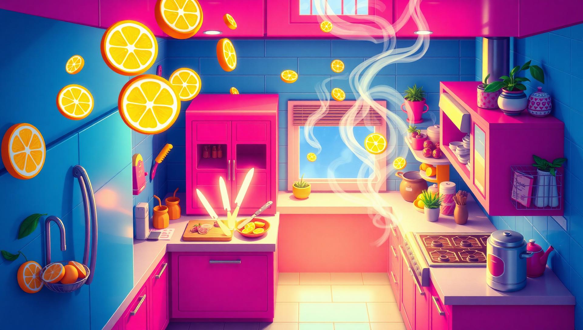 Art — neon kitchen rhythm